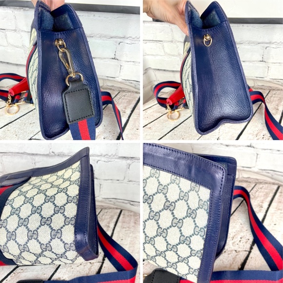 Gucci blue sherry line clutch crossbody bag - Picture 5 of 15